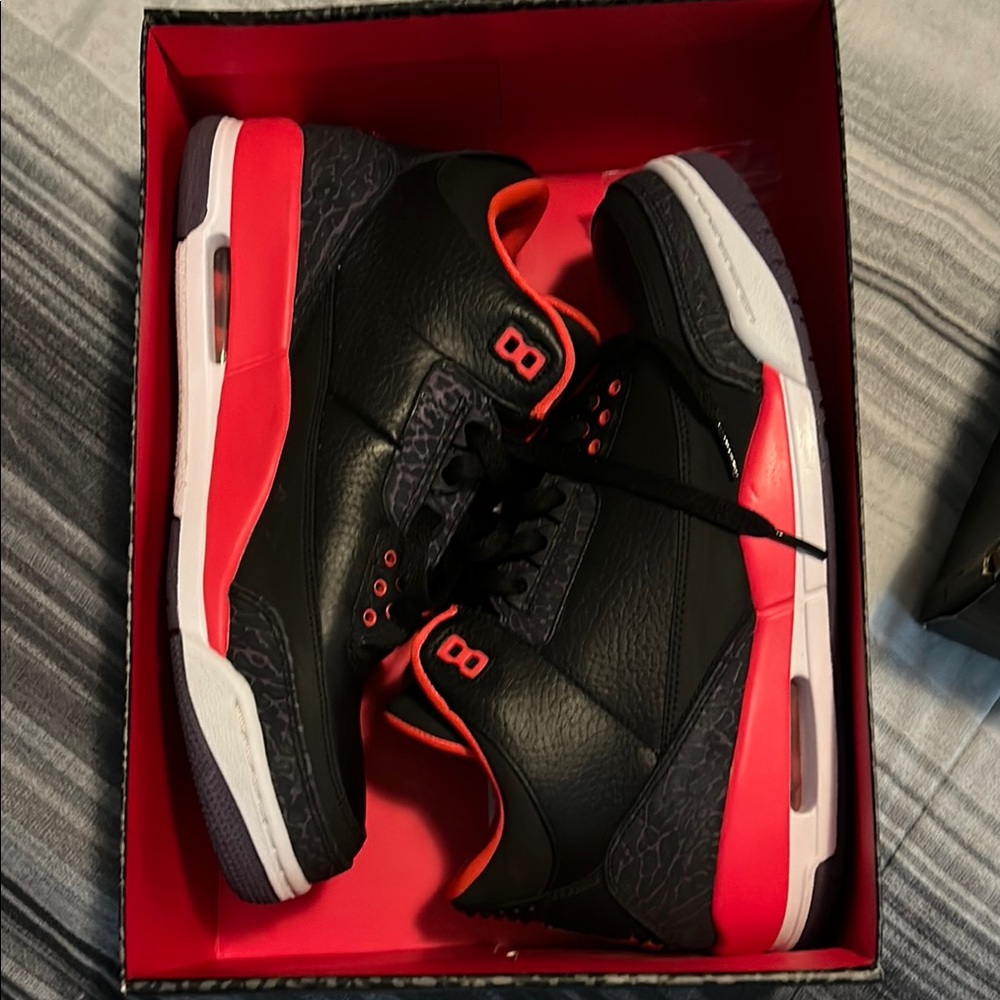 Air Jordan Retro 3 Black and Red